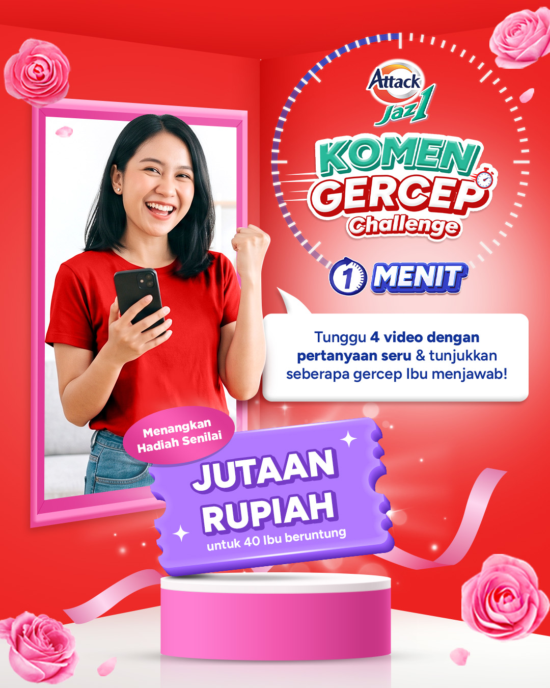 Komen Gercep Challenge #Jaz1GERCEP1Menit